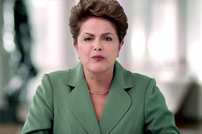 A presidenta Dilma Roussef durante o seu pronunciamento no Dia Internacional da Mulher: nada sobre coisa nenhuma!