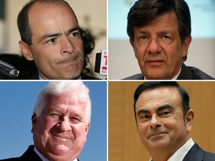Carlos Brito, Roberto Setubal, Renato Alves Vale e Carlos Ghosn são os únicos brasileiros entre os 100 executivos do ranking(Folhapress/AFP/Getty Images)
