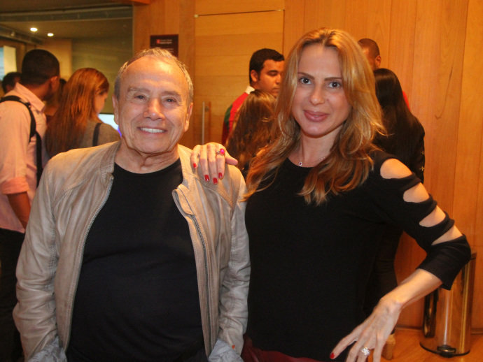 Stênio Garcia e sua esposa