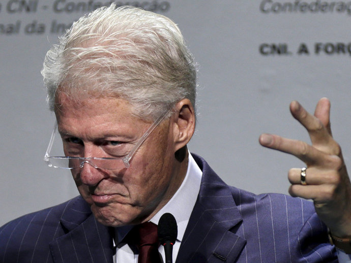 O ex-presidente americano Bill Clinton no evento da CNI em Brasília (VEJA.com/Reuters)
