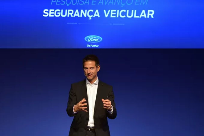 Thomas Lukaszewicz, chefe de desenvolvimento da Ford na Europa, em visita ao Brasil. “Carros autônomos não são infalíveis”, diz (Foto: Divulgação)