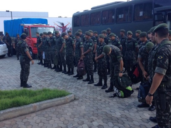 Militares chegaram em Coronel Fabriciano nessa segunda-feira (15) e começam os trabalhos nesta terça-feira (16) - Foto: Assessoria de Coronel Fabriciano )