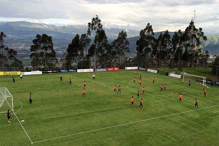 Jogadores do Galo realizaram atividades nesta terça-feira no Centro de Treinamentos da seleção equatoriana