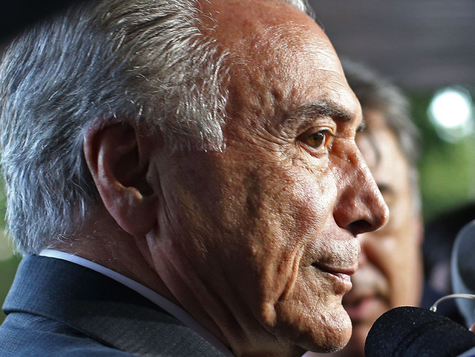 O vice-presidente da República, Michel Temer, concede entrevista coletiva em Brasília (DF) - 11/04/2016 - Fabio Rodrigues Pozzebom/Agência Brasil