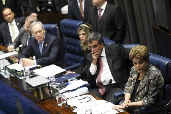 Brasília - Ontem a presidenta afastada Dilma Rousseff respondeu a perguntas de 48 senadores, em sessão que durou 14 horas Marcelo Camargo/Agência Brasil