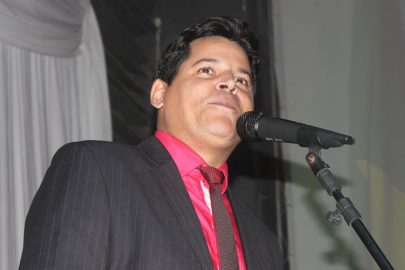 Daniel Sucupira durante o seu discurso de posse, em 2017 (foto: Paraíba)